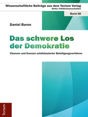 cover image of Das schwere Los der Demokratie